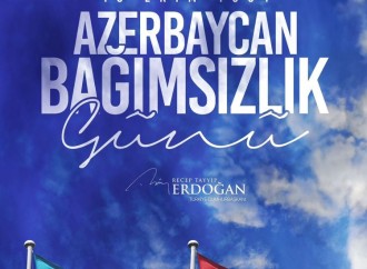 Ərdoğan Azərbaycanı Müstəqilliyin Bərpası Günü münasibətilə təbrik edib (FOTO)