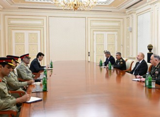 Prezident İlham Əliyev Pakistanın Birləşmiş Qərargah Rəisləri Komitəsinin sədrini qəbul edib