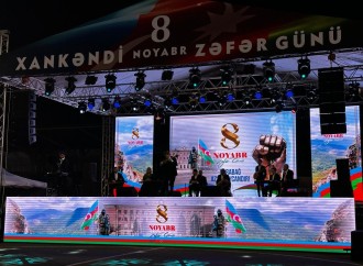 Füzulidə bayram atəşfəşanlığı olub