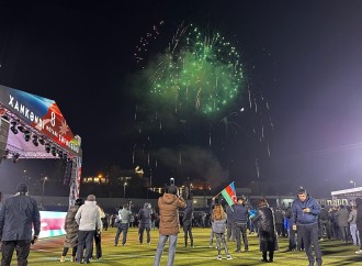 Füzulidə bayram atəşfəşanlığı olub