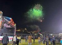 Füzulidə bayram atəşfəşanlığı olub