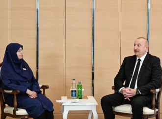 Prezident İlham Əliyev İranın vitse-prezidenti ilə görüşüb