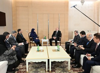 Prezident İlham Əliyev İranın vitse-prezidenti ilə görüşüb