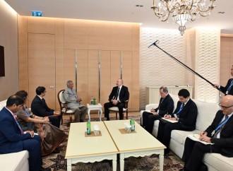 Prezident İlham Əliyev Banqladeş Müvəqqəti Hökumətinin Baş müşaviri ilə görüşüb