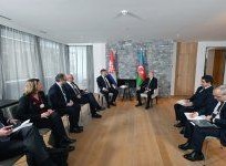 Prezident İlham Əliyev Davosda Xorvatiyanın Baş naziri ilə görüşüb