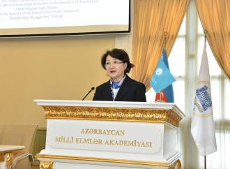 Türk Mədəniyyəti və İrsi Fondunun prezidenti Aktotı Raimkulova Azərbaycan Milli Elmlər Akademiyasının ümumi yığıncağında iştirak edib
