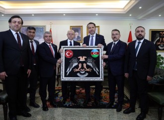 Azərbaycan və Türkiyənin Energetika nazirləri İğdır-Naxçıvan qaz kəmərinin işə salınması üçün İğdıra gəliblər