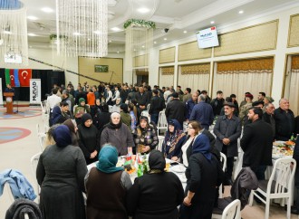 MÜSİAD Azərbaycan Şabranda şəhid ailələri üçün iftar süfrəsi təşkil edib