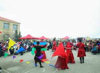Leyla Əliyevanın təşəbbüsü ilə Xızı rayonunda uşaqlar üçün Novruz şənliyi keçirilib