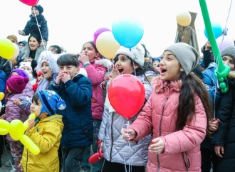 Leyla Əliyevanın təşəbbüsü ilə Xızı rayonunda uşaqlar üçün Novruz şənliyi keçirilib