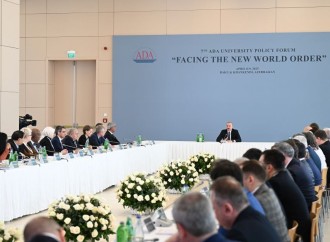 ADA Universitetində Prezident İlham Əliyevin iştirakı ilə "Yeni dünya nizamına doğru" mövzusunda beynəlxalq forum keçirilib