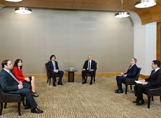 Prezident İlham Əliyev Antalyada Gürcüstanın Baş naziri İrakli Kobaxidze ilə görüşüb