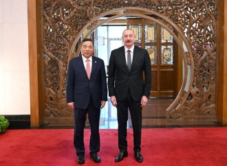 Prezident İlham Əliyev Pekində “China Energy Engineering Corporation Limited” şirkətinin sədri ilə görüşüb