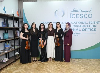 Heydər Əliyev Fondunun vitse-prezidenti Leyla Əliyeva və Bakı Media Mərkəzinin rəhbəri Arzu Əliyeva Bakıda ICESCO-nun regional ofisinin rəsmi açılış mərasimində iştirak ediblər