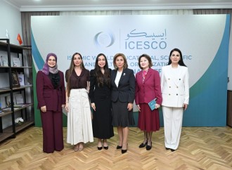 Heydər Əliyev Fondunun vitse-prezidenti Leyla Əliyeva və Bakı Media Mərkəzinin rəhbəri Arzu Əliyeva Bakıda ICESCO-nun regional ofisinin rəsmi açılış mərasimində iştirak ediblər