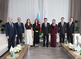 Heydər Əliyev Fondunun vitse-prezidenti Leyla Əliyeva və Bakı Media Mərkəzinin rəhbəri Arzu Əliyeva Bakıda ICESCO-nun regional ofisinin rəsmi açılış mərasimində iştirak ediblər