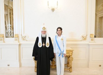 Patriarx Kirill Birinci vitse-prezident Mehriban Əliyevaya “Müqəddəs Knyaginya Olqa” ordenini təqdim edib