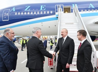 Prezident İlham Əliyev Macarıstana işgüzar səfərə gəlib