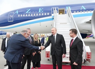 Prezident İlham Əliyev Macarıstana işgüzar səfərə gəlib