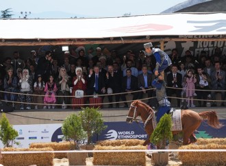 Ərdoğan Qarabağ nümayəndələrinin at şousunu ayaqüstə alqışladı