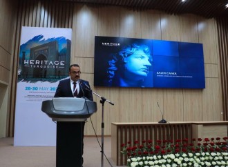Türk Mədəniyyəti və İrsi Fondunun prezidenti Səmərqənddə keçirilən HERITAGE TURQUOISE 2025 -in açılış mərasimində çıxış edib