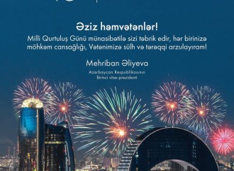 Birinci vitse-prezident Mehriban Əliyeva Milli Qurtuluş Günü münasibətilə paylaşım edib