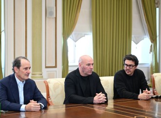 Prezident İlham Əliyev UFC-nin prezidentini qəbul edib