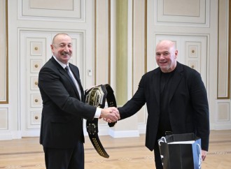 Prezident İlham Əliyev UFC-nin prezidentini qəbul edib