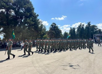 Xankəndidə Silahlı Qüvvələr Günü münasibətilə hərbçilərin yürüşü keçirilir
