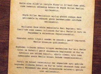 Ərdoğan Özgür Özələ Atatürkün Göndərdiyi Teleqrafla Cavab Verdi