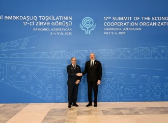 Prezident İlham Əliyev Xankəndi şəhərində İqtisadi Əməkdaşlıq Təşkilatının 17-ci Zirvə görüşündə iştirak edib