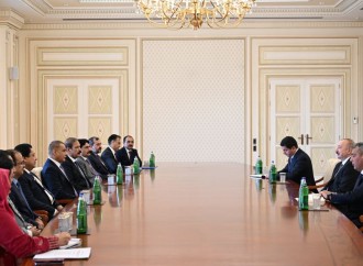 Prezident İlham Əliyev Pakistan Milli Assambleyasının sədrinin başçılıq etdiyi nümayəndə heyətini qəbul edib