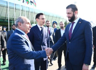 Suriyanın keçid dövrü Prezidenti Əhməd Əl Şaraanın Azərbaycana səfəri başa çatıb