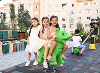 Heydər Əliyev Fondunun vitse-prezidenti Leyla Əliyevanın iştirakı ilə “Bizim həyət” layihəsi çərçivəsində yenilənmiş növbəti həyət sakinlərin istifadəsinə verilib