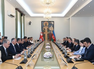 Ceyhun Bayramov Gürcüstanın spikeri ilə strateji tərəfdaşlığı müzakirə edib