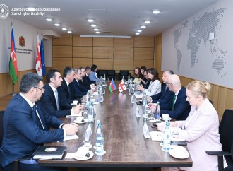 Azərbaycan və Gürcüstan XİN rəhbərləri mətbuata bəyanatla çıxış ediblər