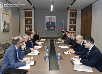 Ceyhun Bayramov Birləşmiş Krallığın dövlət naziri ilə görüşüb
