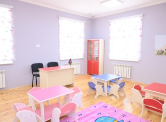 Heydər Əliyev Fondunun vitse-prezidenti Leyla Əliyeva Şamaxıda inşa olunan körpələr evi-uşaq bağçalarının açılışında iştirak edib