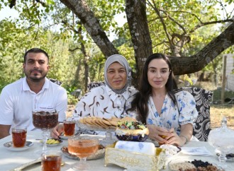 Heydər Əliyev Fondunun vitse-prezidenti Leyla Əliyeva Şamaxıda inşa olunan körpələr evi-uşaq bağçalarının açılışında iştirak edib