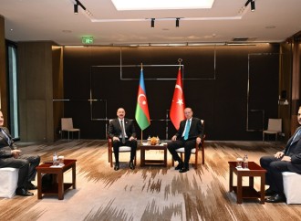 Tiencində Azərbaycan Prezidenti İlham Əliyevin Türkiyə Prezidenti Rəcəb Tayyib Ərdoğanla görüşü olub