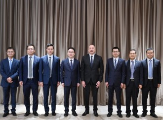 Prezident İlham Əliyev Tiencin şəhərində “Powerchina group” şirkətlər qrupunun icraçı vitse-prezidenti ilə görüşüb