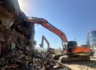Xankəndidə qondarma rejimin “XİN”inin binasının söküntüsünə başlanılıb
