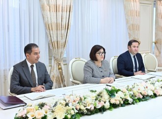Milli Məclisin sədri Sahibə Qafarova Fələstin Dövlətinin ölkəmizdəki səfiri ilə görüşüb