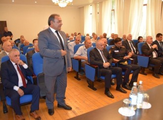 Qusarda “Prezident İlham Əliyev – qələbəmizin memarı, sülhün müəllifi” mövzusunda konfrans keçirilib
