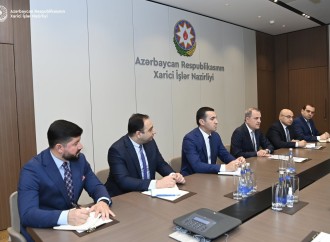 Ceyhun Bayramov ABŞ-nin Orta Dəhliz üzrə Sertifikatlaşdırılmış Ticarət Missiyasının nümayəndələri ilə görüşüb