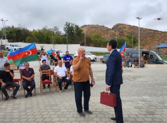 Xocalının Xanyurdu kəndinə çatan ailələrə evlərin açarları təqdim edilib