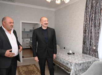 Prezident İlham Əliyev Xocavənd rayonunun Qırmızı Bazar qəsəbəsində olub