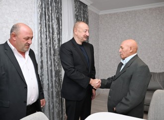 Prezident İlham Əliyev Xocavənd rayonunun Qırmızı Bazar qəsəbəsində olub