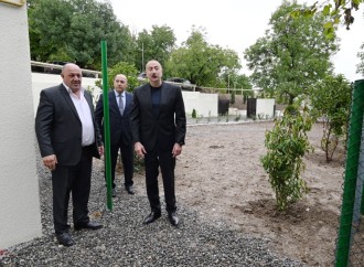 Prezident İlham Əliyev Xocavənd rayonunun Qırmızı Bazar qəsəbəsində olub