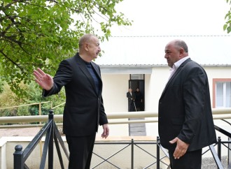 Prezident İlham Əliyev Xocavənd rayonunun Qırmızı Bazar qəsəbəsində olub